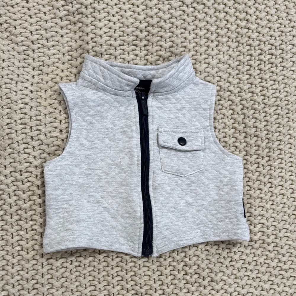 Ben Sherman Light Gray Quilted Jacket
